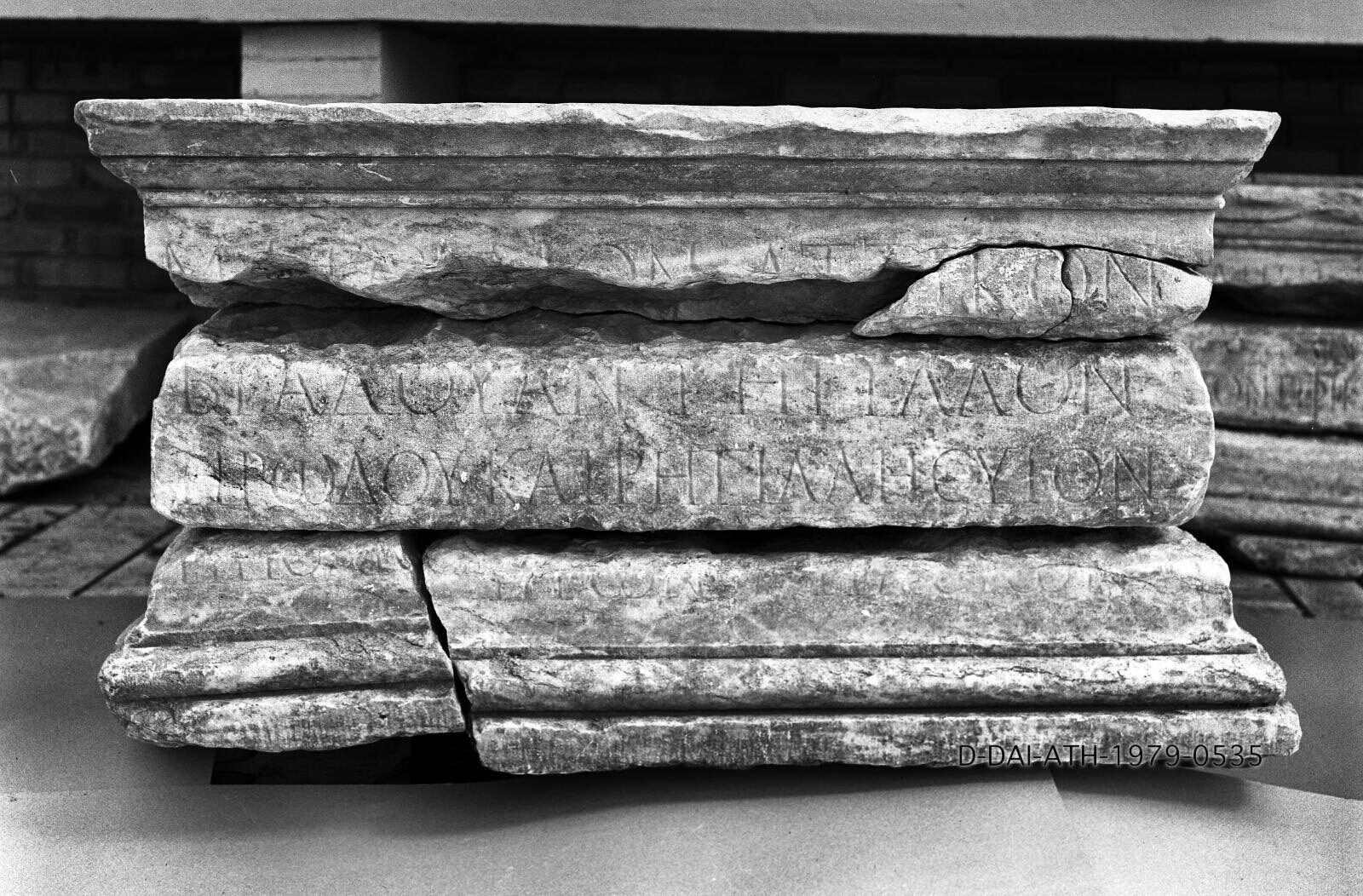 Statue base of Atticus Bradua